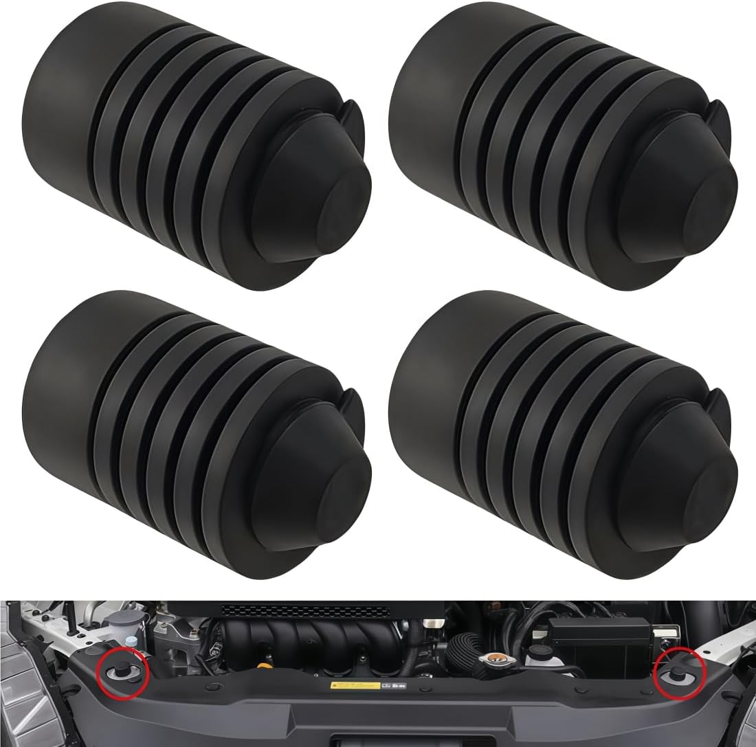 4 Protectores capó goma ajuste general coche SUV