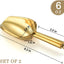 Set 2 cucharadas acero inox color dorado 6oz hogar bar