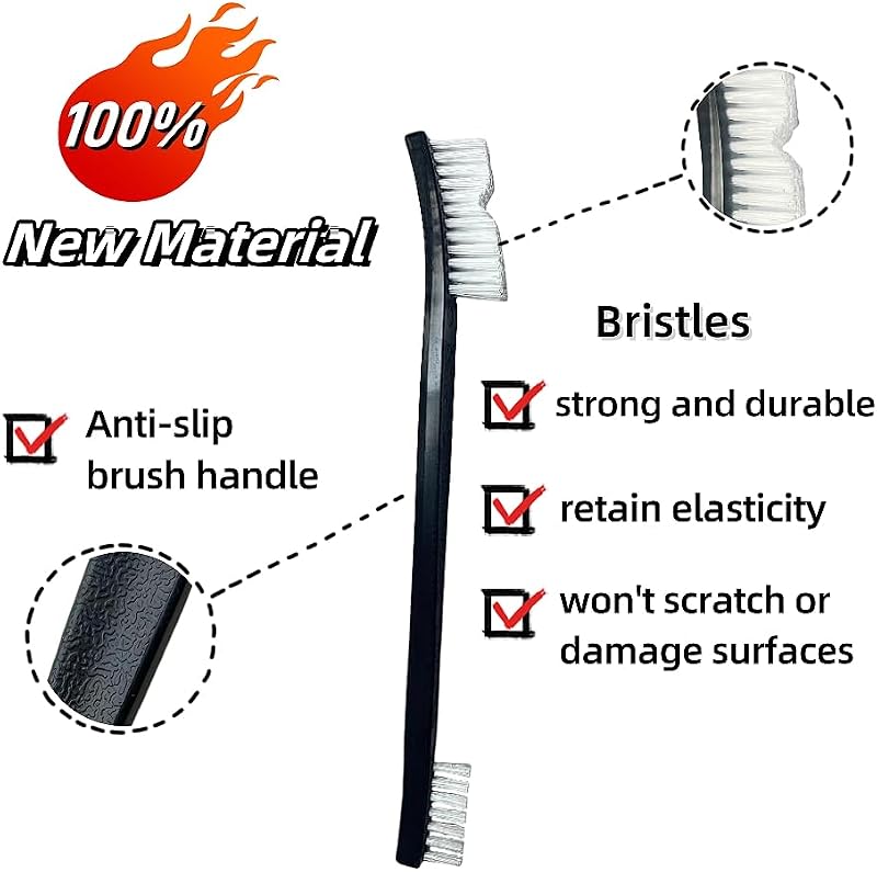 Cepillo suave cerdas nailon antiestáticas para limpieza profunda
