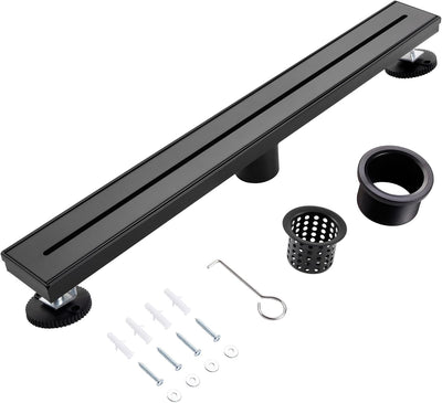 Desagüe ducha 32pulg acero inox negro mate