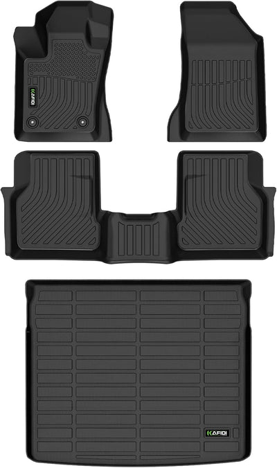 Set tapetes antiderrap TPE para maletero auto negro