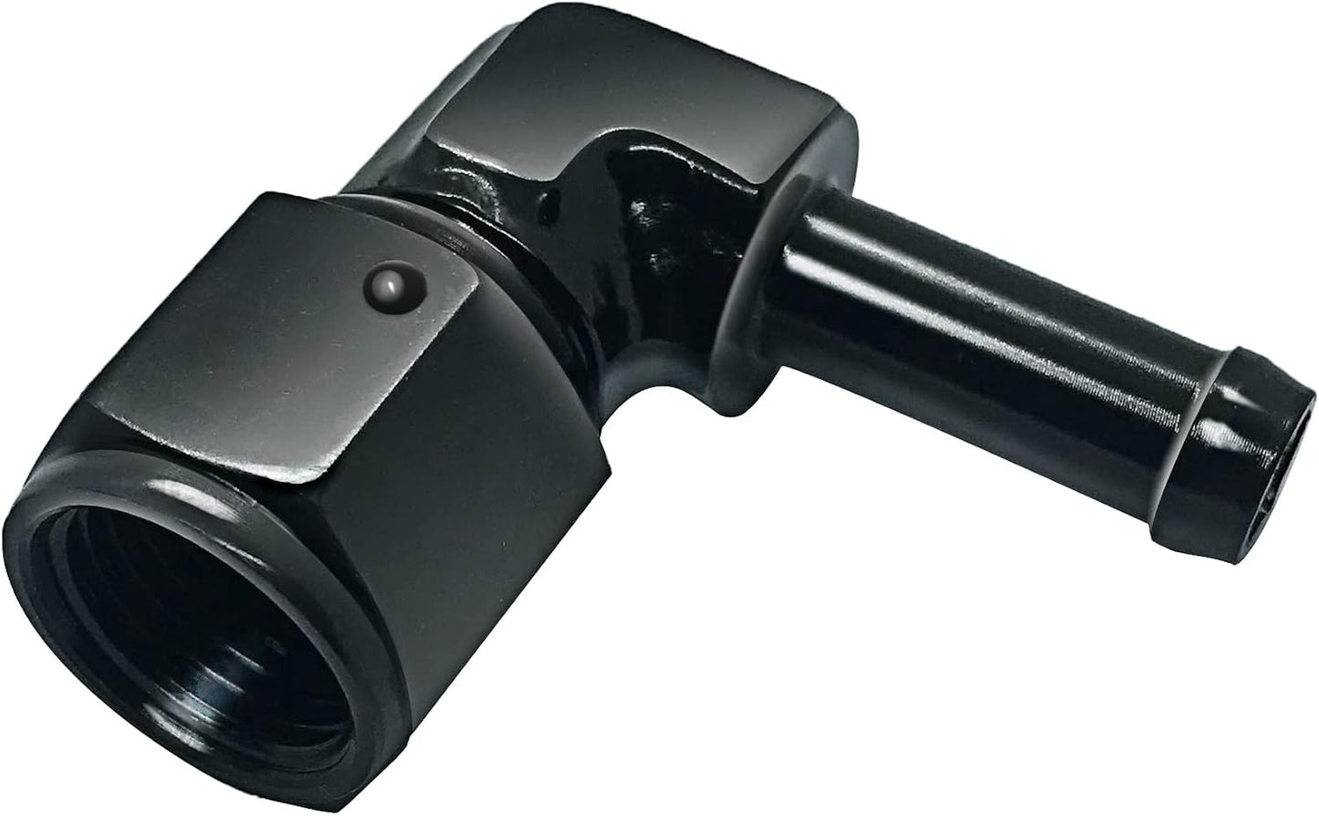 Adaptador manguera 3/8 rosca hembra anodizado negro