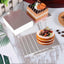 Base pastel grado alimenticio 3.5x3.3pulg color plateado