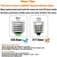 Bombilla LED E26 para refrigerador 7W blanco frío 6500K