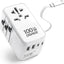 Adaptador viaje universal GaN 100W 6 en 1 con USB-C