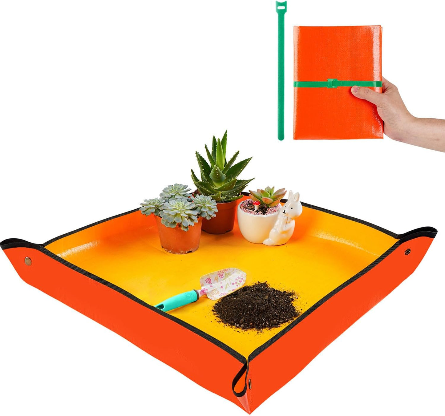 Tapete trasplante plantas suculentas 26.8x26.8 pulg