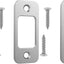 Placa bloqueo puerta esquina 1x2-1/4 pulg níquel satinado set 3
