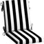 Cojín silla comedor exterior 20x20 rayas negras Cabana
