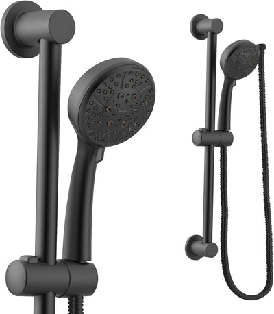 Cabezal ducha desmontable 4 pulverizaciones negro 69pulg