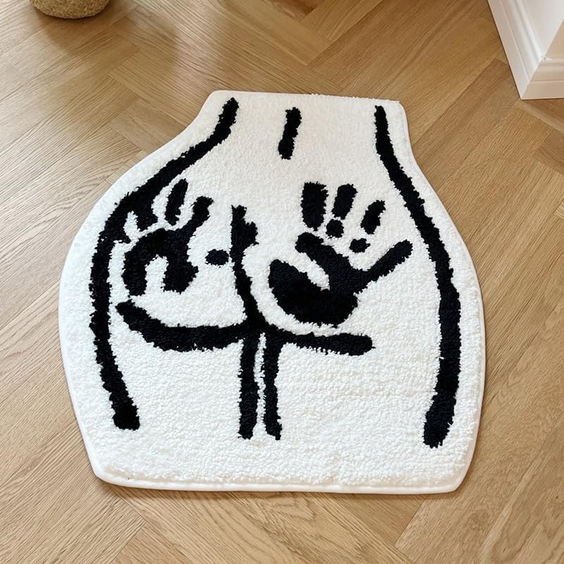 Alfombra baño dormitorio antiderrap 23.6x21.7pulg