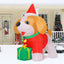 Inflable Navidad 1.5m Cavalier King Charles con LED para