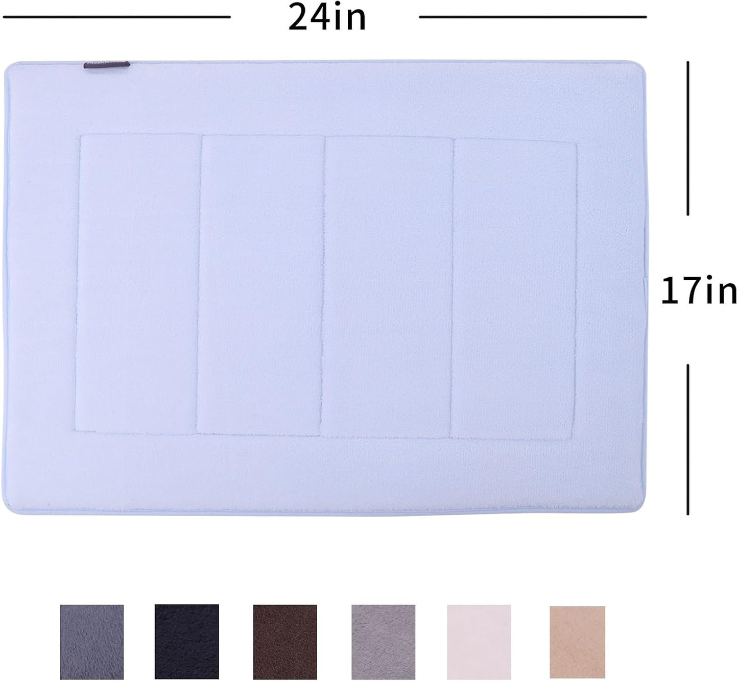 Tapete baño espuma viscoelástica antideslizante terciopelo azul