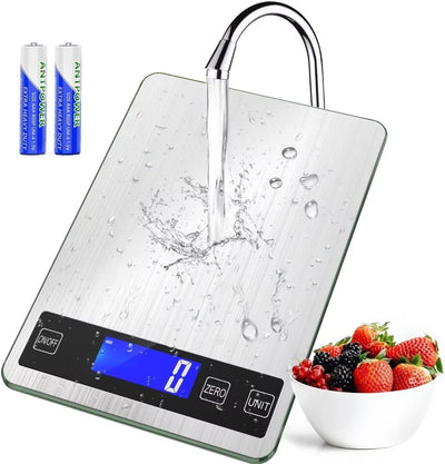 Báscula cocina acero inox 22lb gramos y oz graduación precisa