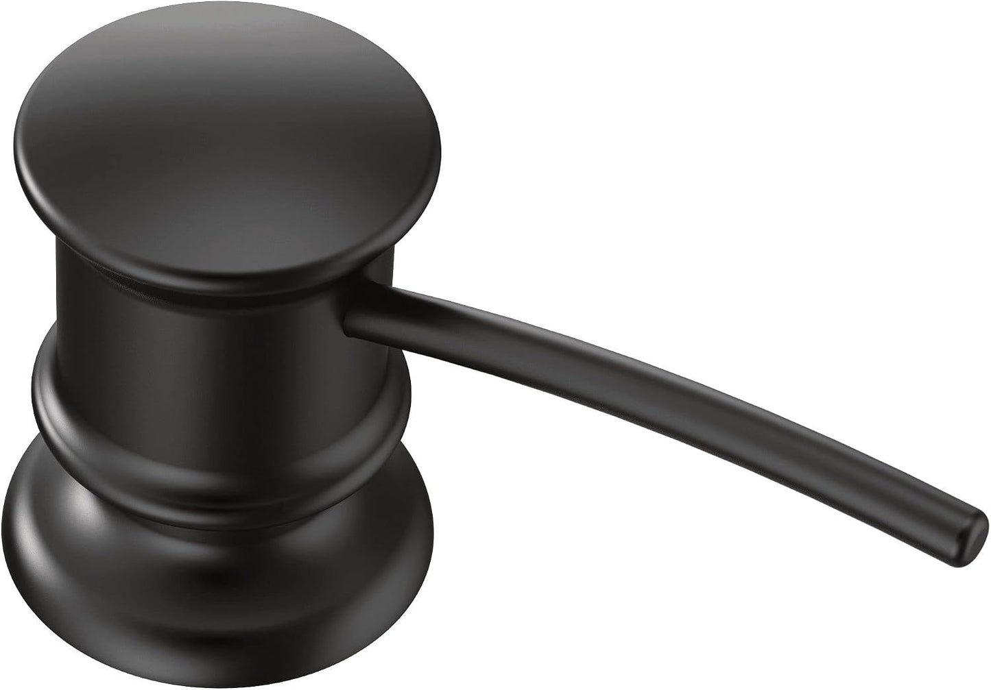Dispensador jabón cocina recargable negro mate