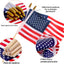 Banderas americanas en palo 5x8pulg 12uds decoración 4 de julio
