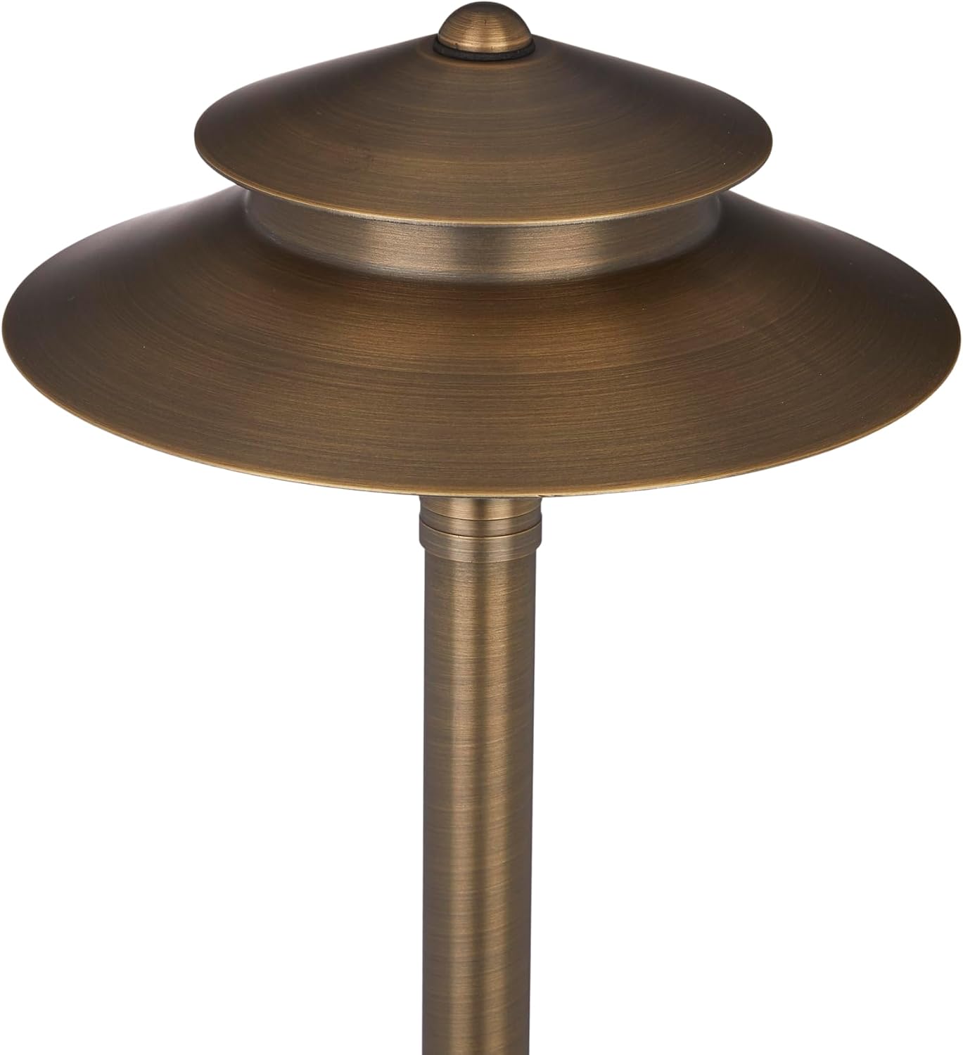 Luz camino latón 12V 2 niveles 9pulg 25pulg