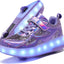 Zapatos para niños con ruedas LED recargables USB