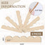 Borde festoneado madera sin acabado 15.74x3.94pulg set 6