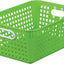 Cesta plástico para libros y juguetes 13.25x10x5.5 verde