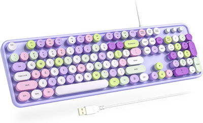 Teclado USB con almohadilla numérica y soportes plegables