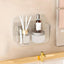 Organiz. acrílico autoadhesivo para pared baño cocina