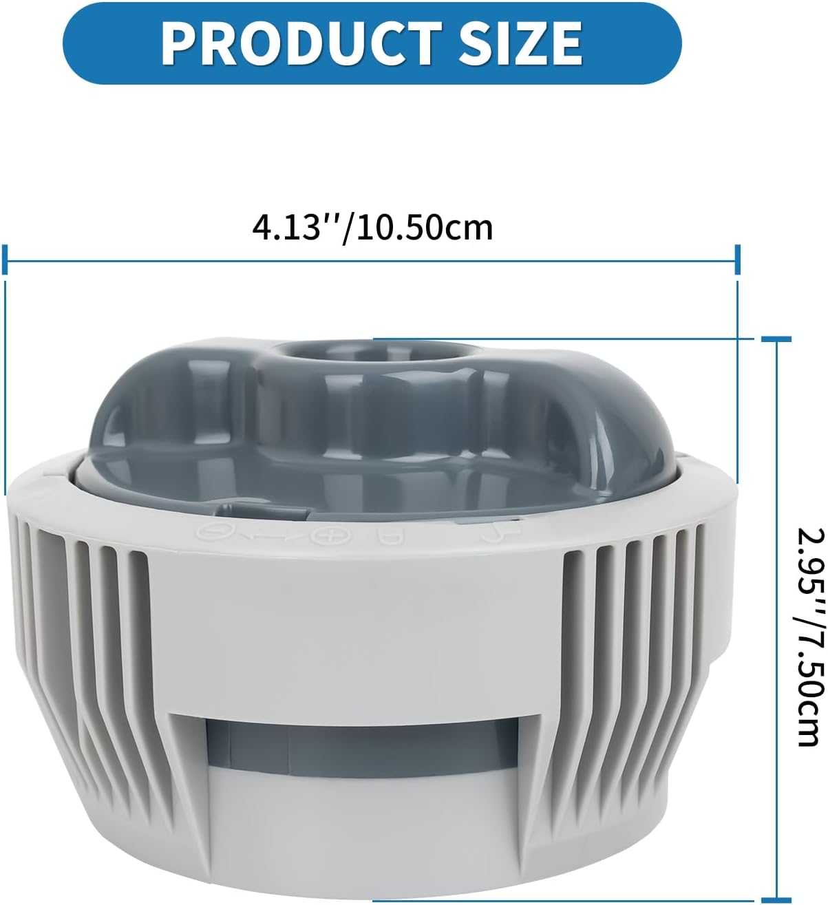 Dispensador cloro para bañera hidromasaje 4.13x2.95