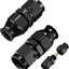 Adaptador 6an hembra flare a tubo 3/8 pulg aluminio 2 pzas