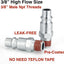 Accesorios manguera aire 3/8 pulg macho 300psi 2 Pzas