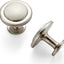 40 Tiradores Níquel Cepillado 1-1/4" Alacenas Cocina Cajones
