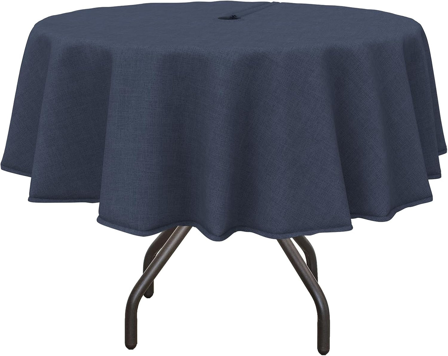 Mantel redondo exterior 60" con agujero repelente agua