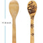 Juego 5 cucharas madera quemada cocina regalo