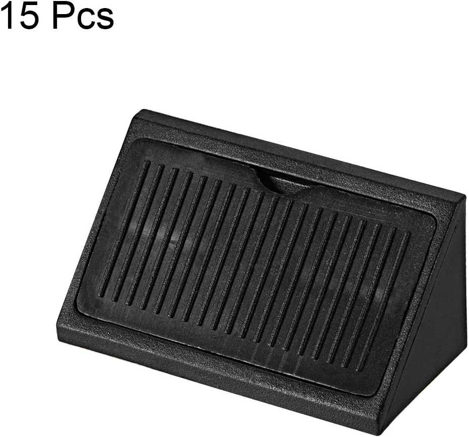 Soportes esquina plástico para estante puerta 90 grados 15 pzas