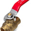 5 Válvulas bola latón soldadura 1pulg 600wog conector sudor