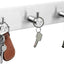 Soporte llaves pared ganchos autoadhesivos acero inox