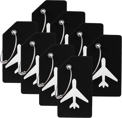 Etiqueta silicona para maleta acero inox TSA aprobada negro moderno