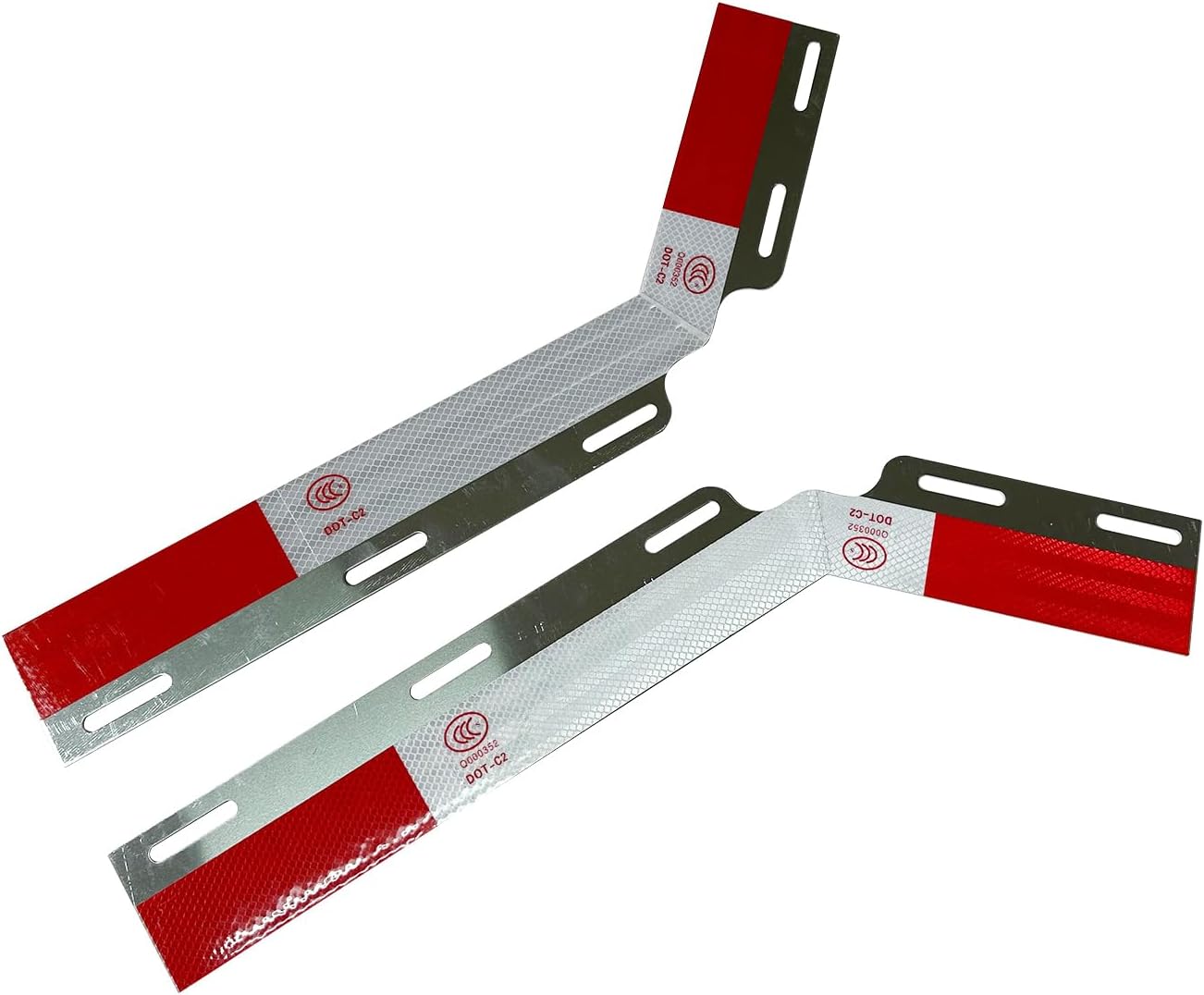 Tiras reflectoras aluminio para semirremolque 2 Uds