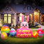 Decoración inflable conejito Pascua 8ft luces LED patio