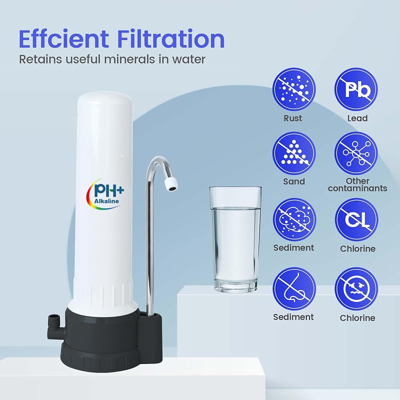 Filtro agua encimera 5 etapas 8000gal cerámica lavable