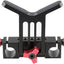 Soporte lente riel abrazadera varilla DSLR rig rojo