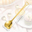 50 Cucharas Corazón 5.7pulg Acero Inox Bodas Té Dorado