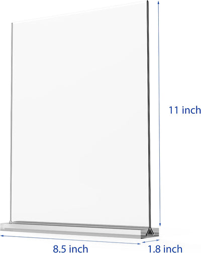 Soporte acrílico 8.5x11" 3 pzas doble cara