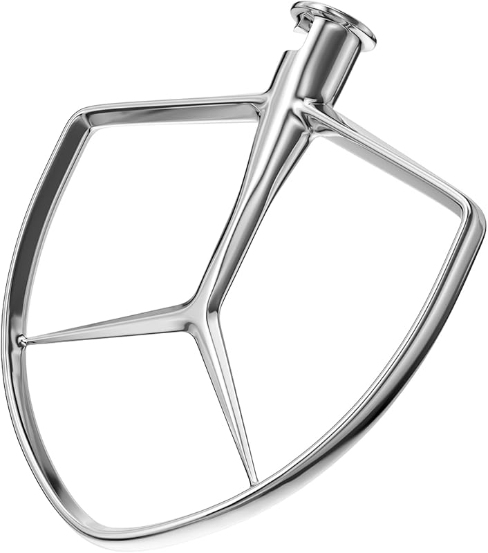 Batidor plano acero inox 7qt para KitchenAid lavavajillas