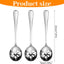 3 Cucharas Acero Inox Ranuradas 7.8pulg para Bufé