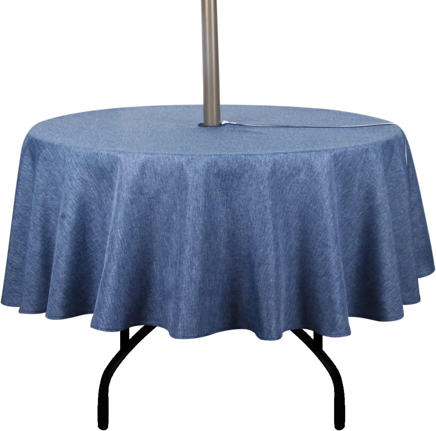 Mantel exterior poliéster impermeable 70pulg azul