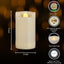 Velas LED parpadeantes 2x4" impermeables hogar eventos
