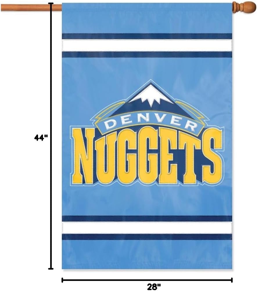 Bandera NBA 28x44" decoración pared deportiva