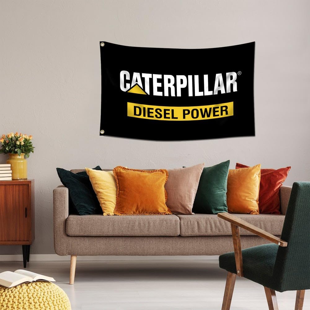 Bandera gato diesel 3x5ft decoración garage