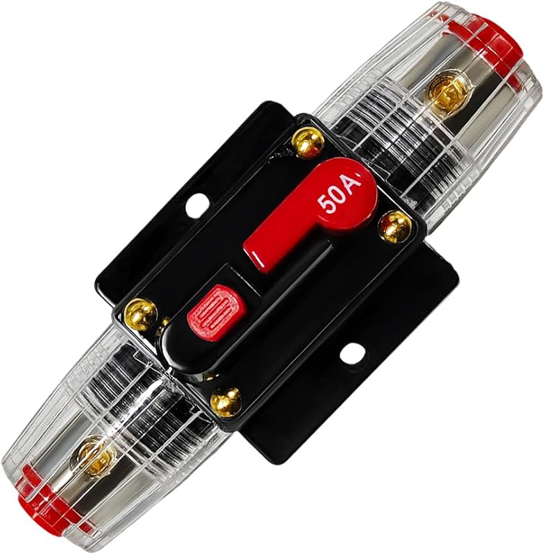 Portafusibles 50A 12V-48V CC proteccion sobrecarga