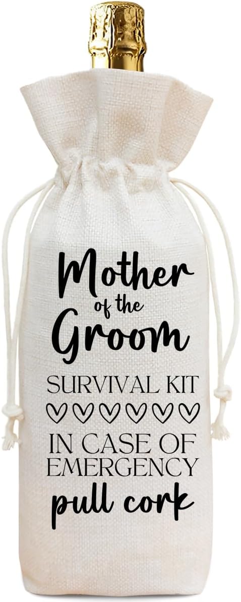 Bolsa de vino para madre del novio, regalo para mamá en día de la madre, boda o fiesta