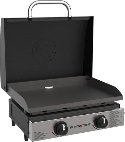 Plancha mesa 22pulg acero inox capucha negro